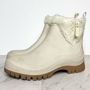Sam Edelman Lenna Natural Ivory Rain Boot 10M